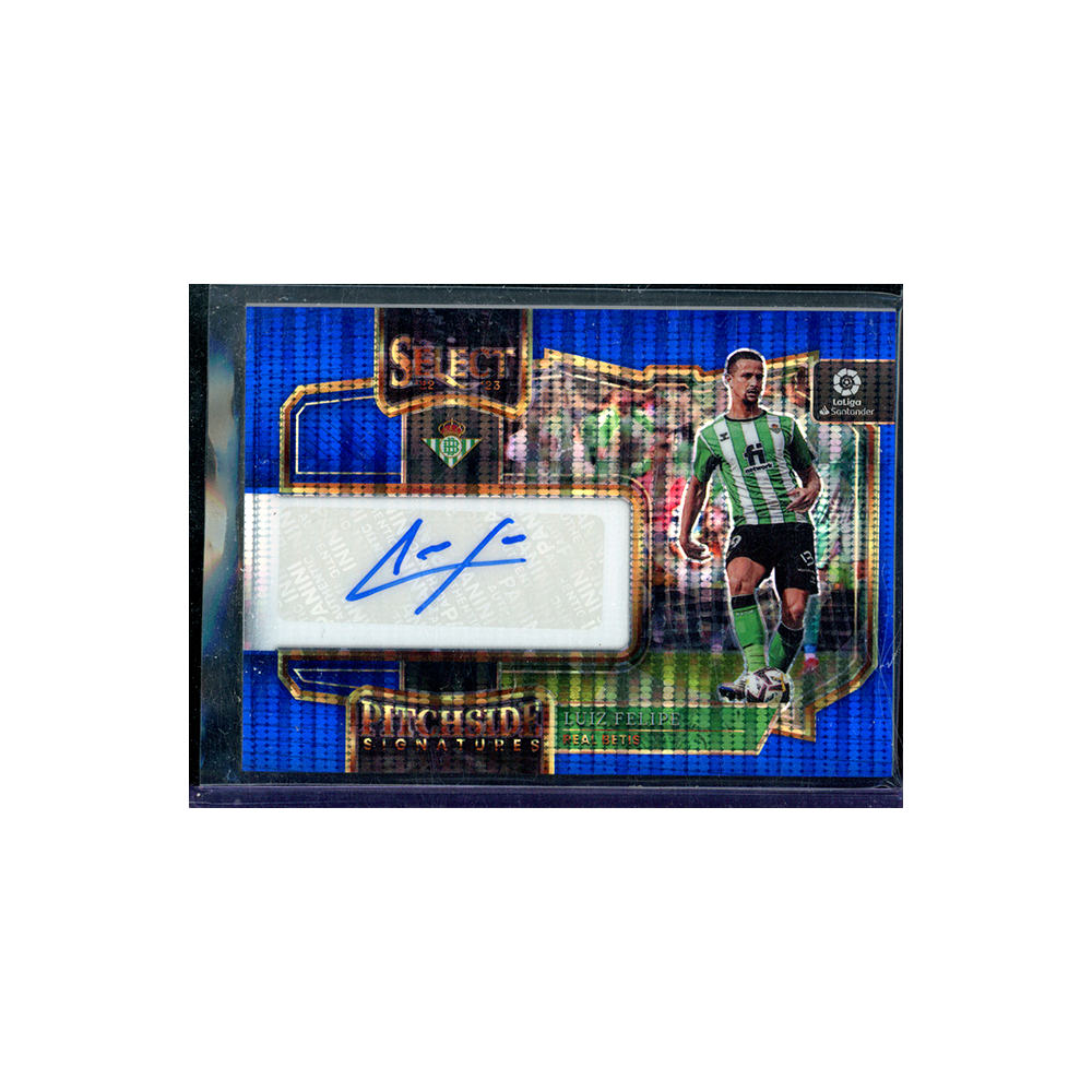 Luiz Felipe 2022-23 Panini Select La Liga Soccer Auto Blue Pulsar