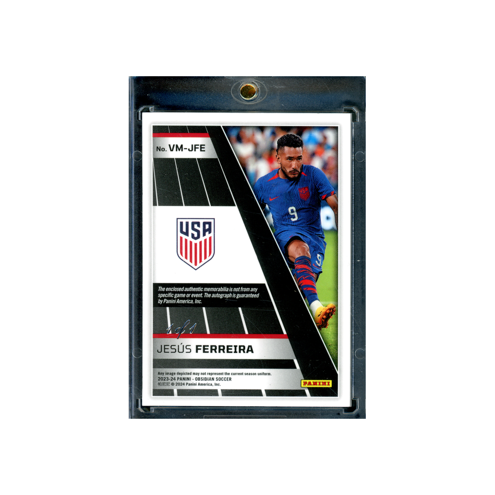 Jesus Ferreira 2023-24 Panini Obsidian Soccer Volcanic Patch Auto 1/1