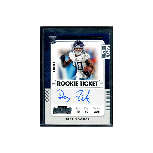 Dez Fitzpatrick 2021 Panini Contenders Football Rookie Ticket Auto