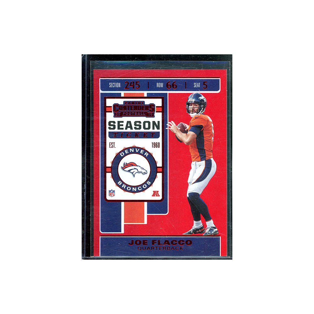 Joe Flacco 2019 Panini Contenders Football Season Ticket Red