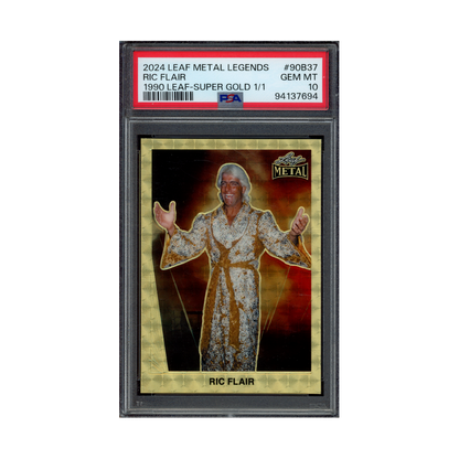 Ric Flair 2024 Leaf Metal Legends Super Gold 1/1 PSA 10