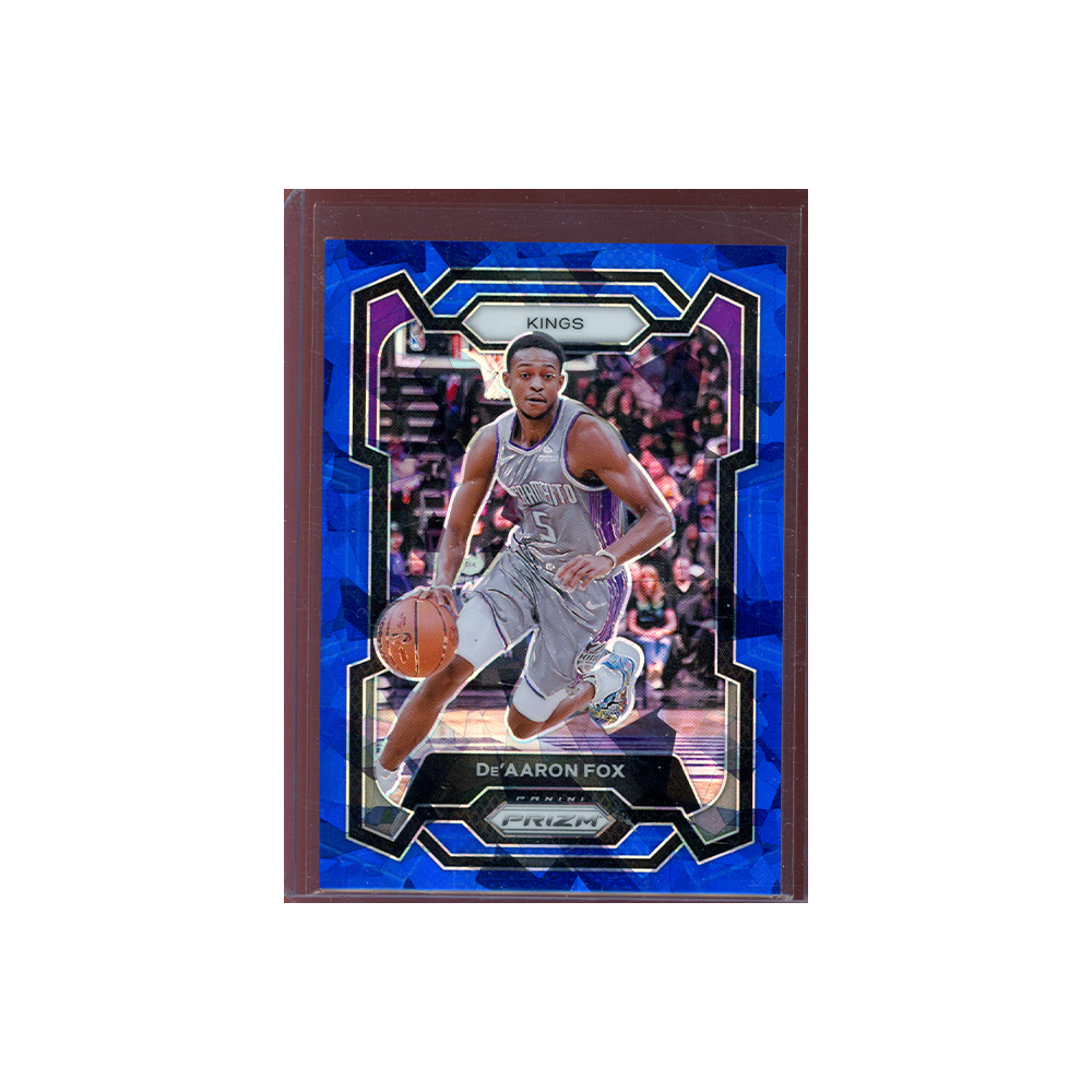 De'Aaron Fox 2023-24 Panini Prizm Basketball Blue Ice /125