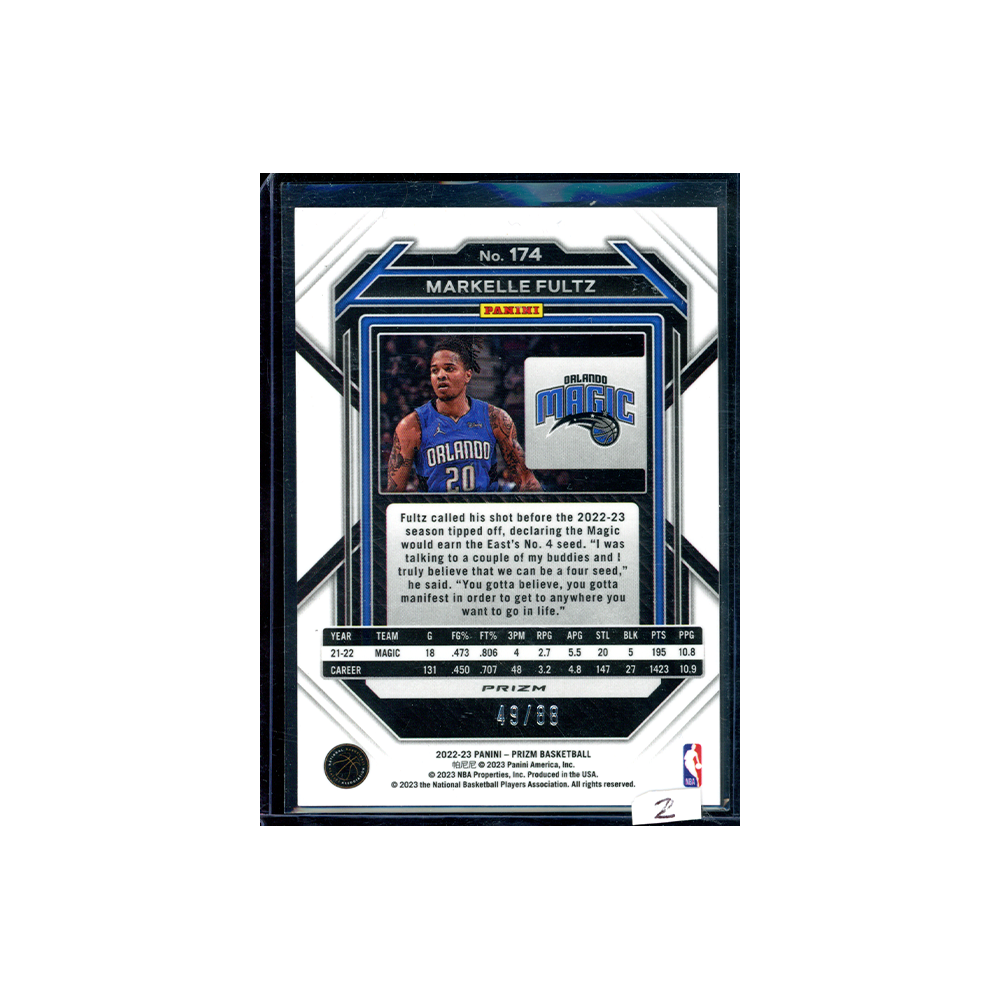 Markelle Fultz 2022-23 Panini Prizm Basketball Red Choice Prizm /88