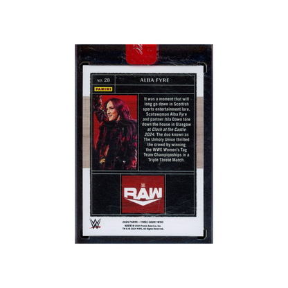Alba Fyre 2024 Panini Three Count WWE /40