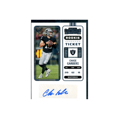 Chase Garbers 2022 Panini Contenders Football Rookie Ticket Auto