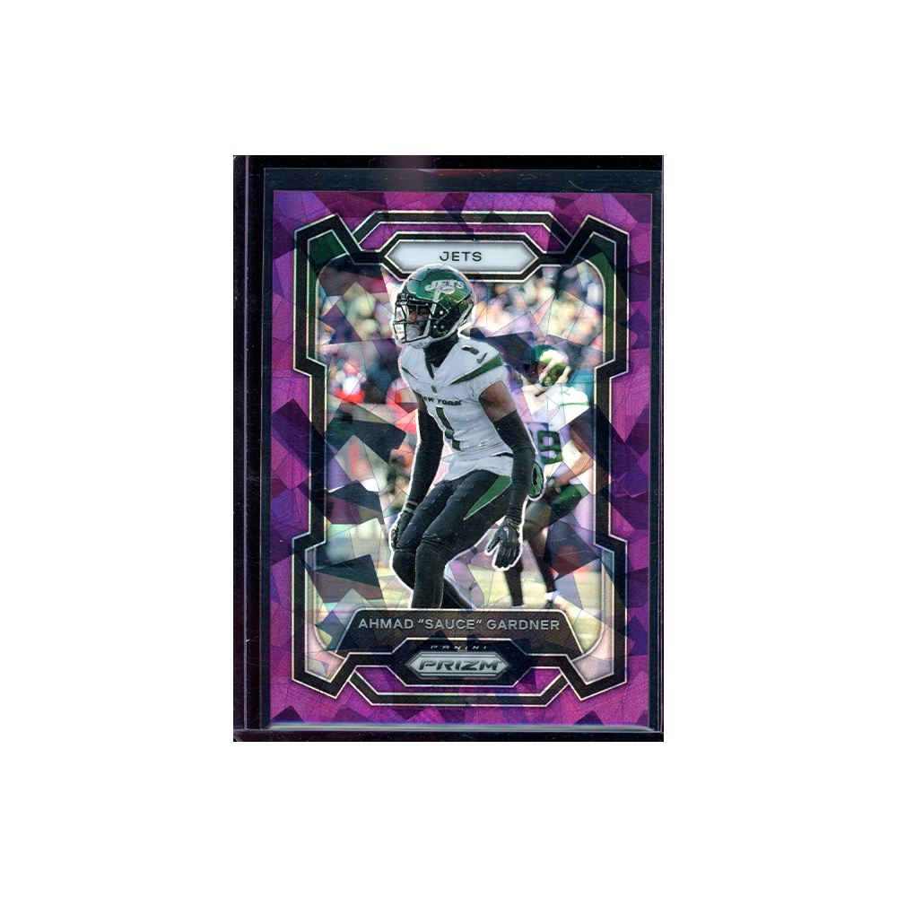 Ahmad Sauce Gardner 2023 Panini Prizm Football Purple Ice /225