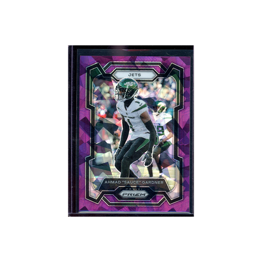 Ahmad Sauce Gardner 2023 Panini Prizm Football Purple Ice /225