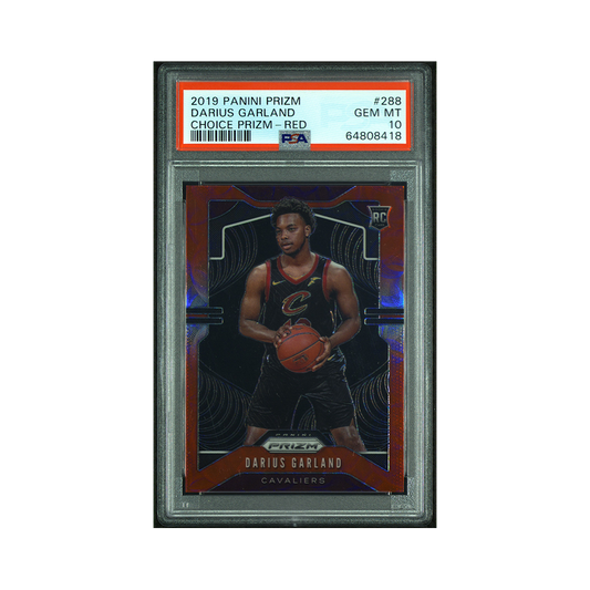 Darius Garland 2019-20 Panini Prizm Basketball Choice Prizm Red /88 PSA 10