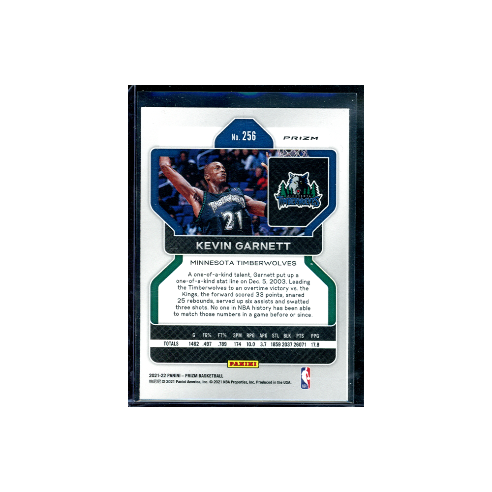 Kevin Garnett 2021-22 Panini Prizm Basketball 75th Blue Prizm