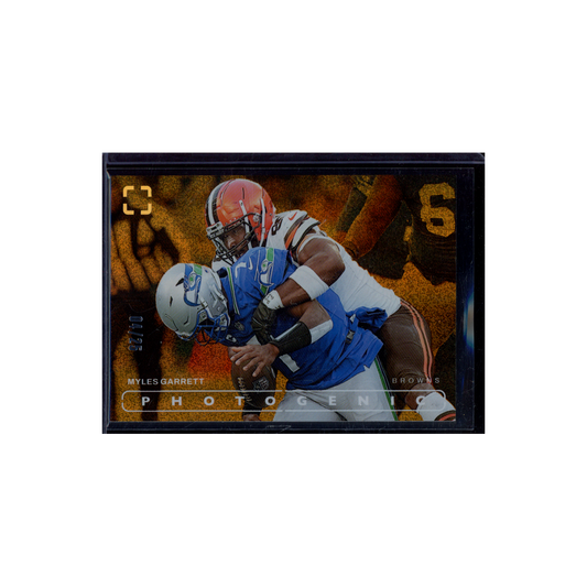 Myles Garrett 2024 Panini Photogenic Football Orange /25