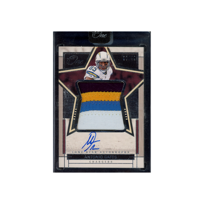 Antonio Gates 2023 Panini One Football Lone Star Patch Auto /49