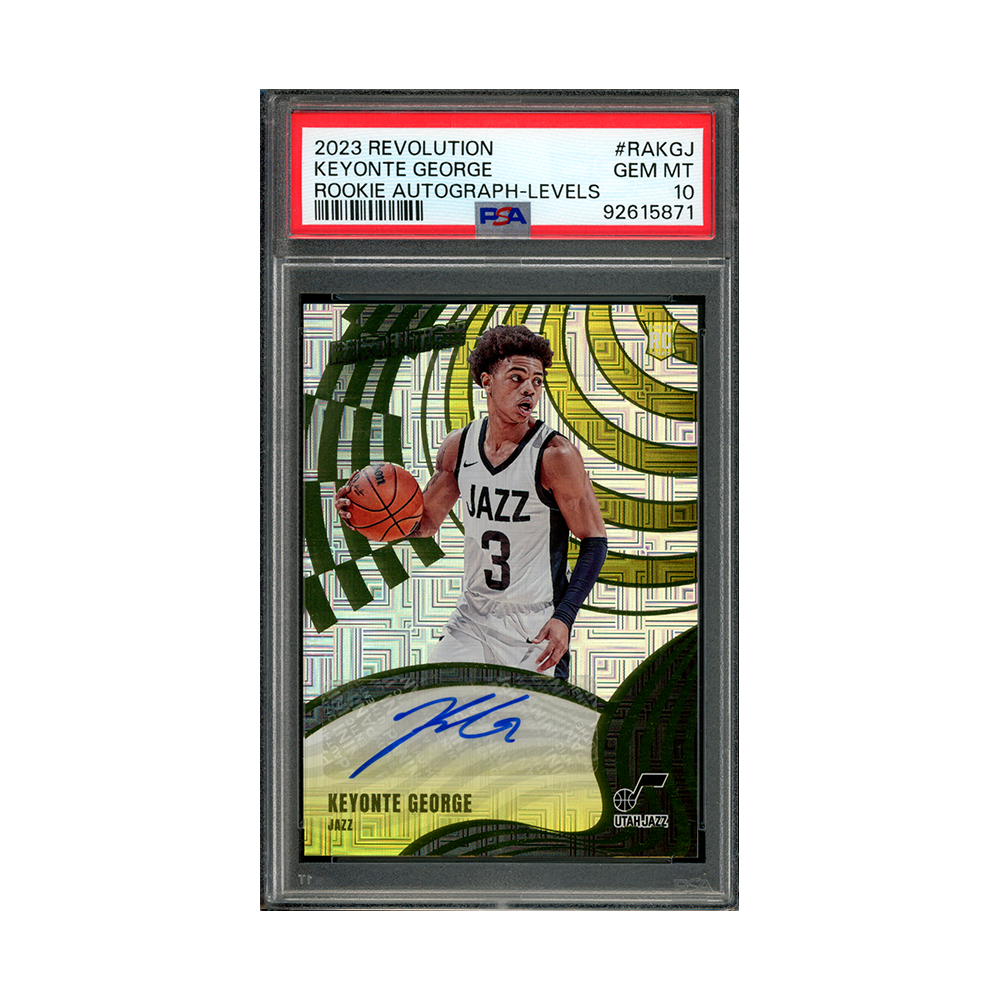 Keyonte George 2023-24 Panini Revolution Basketball Rookie Auto Levels PSA 10