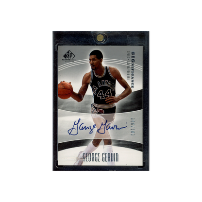 George Gervin 2004 Upper Deck SP Game Used Significance Auto /100
