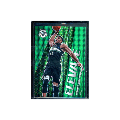 Giannis Antetokounmpo 2020-21 Panini Mosaic Basketball Elevate Green