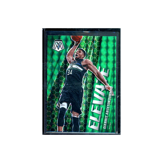 Giannis Antetokounmpo 2020-21 Panini Mosaic Basketball Elevate Green