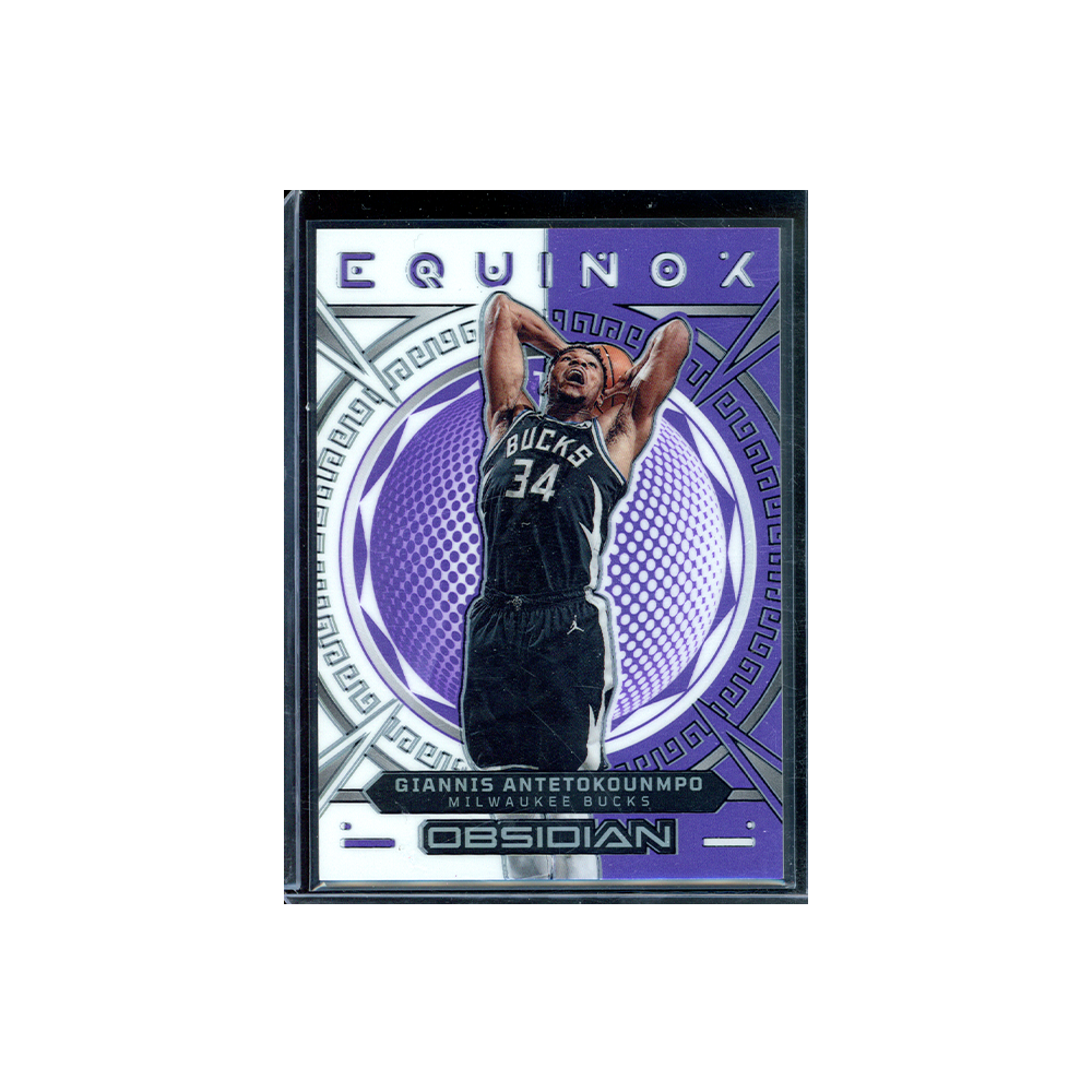 Giannis Antetokounmpo 2022-23 Panini Obsidian Basketball Equinox Purple /49