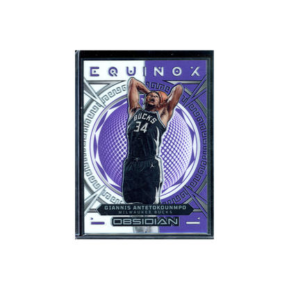 Giannis Antetokounmpo 2022-23 Panini Obsidian Basketball Equinox Purple /49