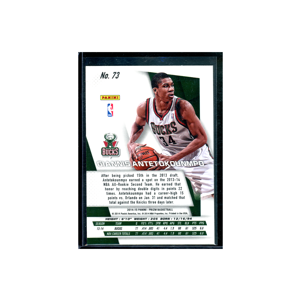 Giannis Antetekounmpo 2014-15 Panini Prizm Basketball