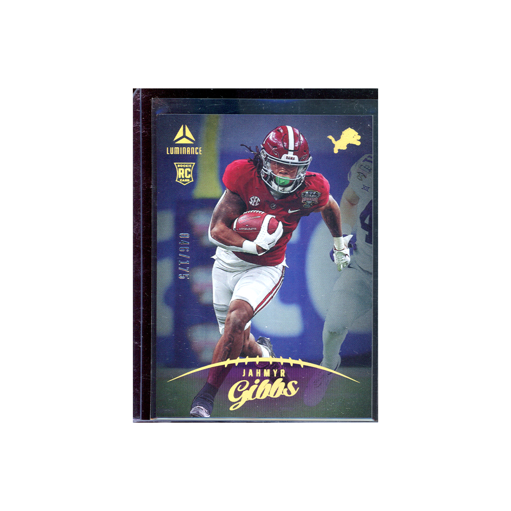 Jahmyr Gibbs 2023 Panini Luminance Football Rookie /175