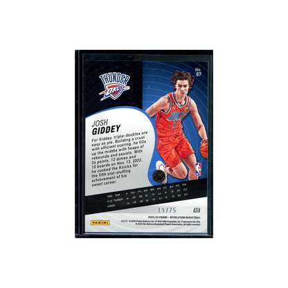 Josh Giddey 2022-23 Panini Revolution Asia /75