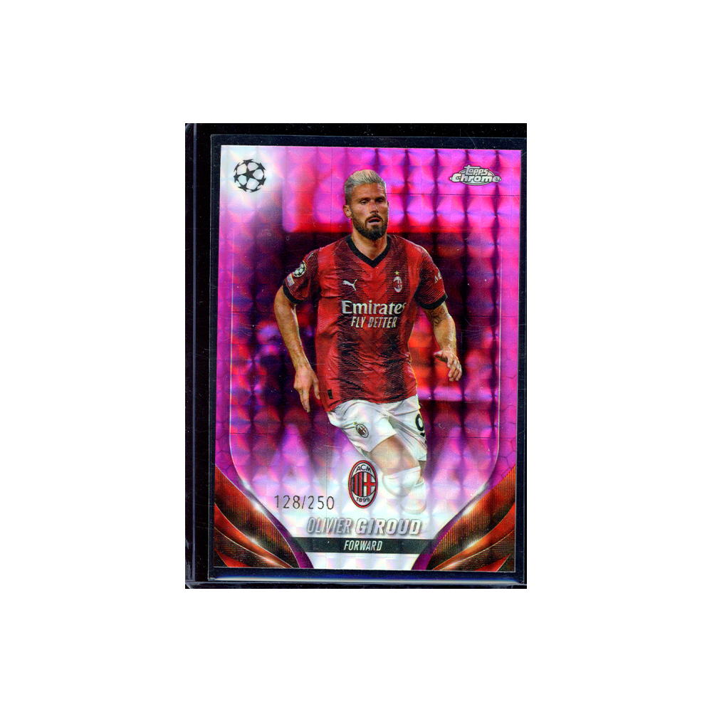 Olivier Giroud 2023-24 Topps Chrome UCC Soccer Pink /250