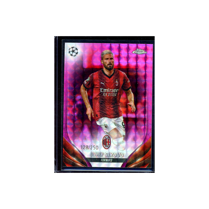Olivier Giroud 2023-24 Topps Chrome UCC Soccer Pink /250