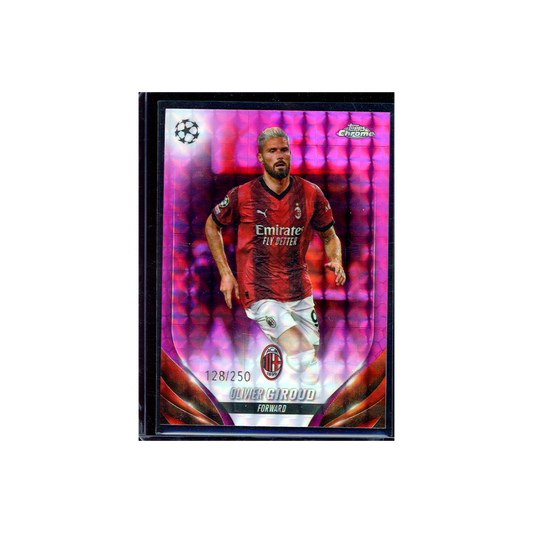Olivier Giroud 2023-24 Topps Chrome UCC Soccer Pink /250