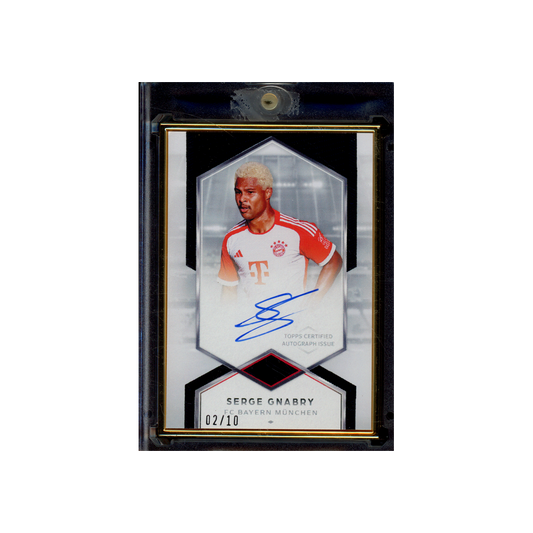 Serge Gnabry 2024 Topps Transcendent Variation Auto Framed /10