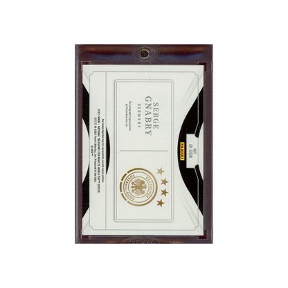 Serge Gnabry 2022 Panini National Treasures WC Soccer Definitive Ink Auto /99