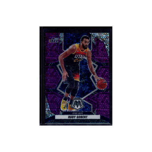 Rudy Gobert 2021-22 Panini Mosaic Basketball Purple Fast Break /50