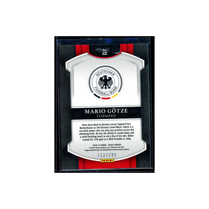 Mario Götze 2016-17 Panini Select Soccer Blue /299 #3