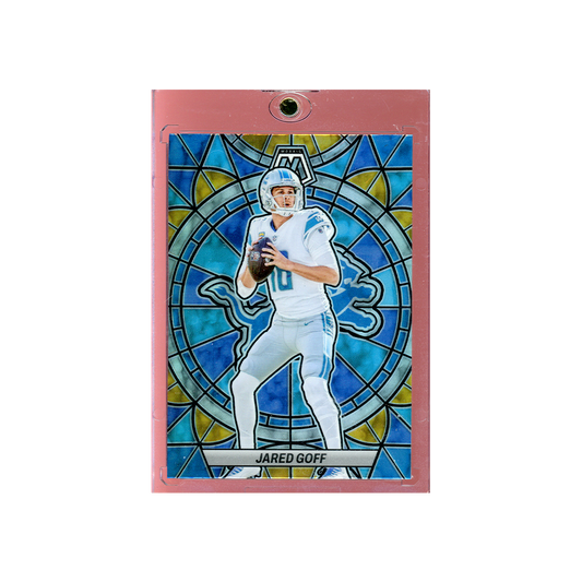 Jared Goff 2023 Panini Mosaic Football Stained Glass