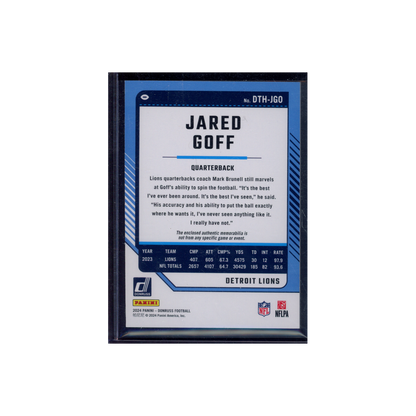 Jared Goff 2024 Panini Donruss Football Threads Jersey