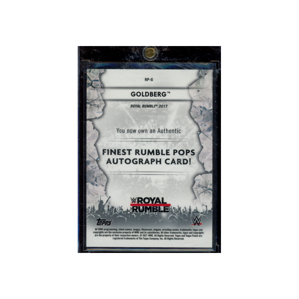 Goldberg 2021 Topps Finest Rumble Pops Auto