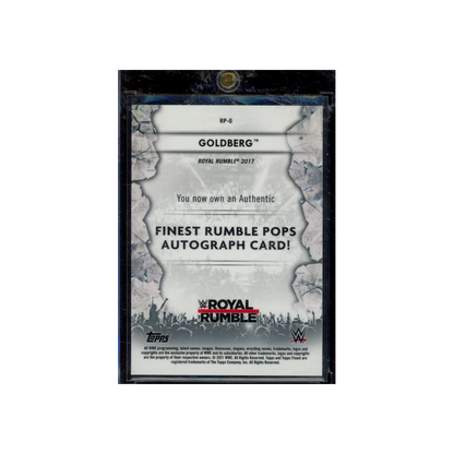 Goldberg 2021 Topps Finest Rumble Pops Auto
