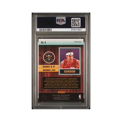 Aaron Gordan 2020-21 Panini Mosaic Basketball Jam Masters Green PSA 10