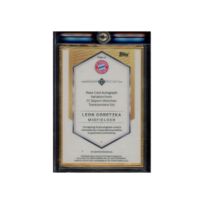 Leon Goretzka 2024 Topps Transcendent Collection Variation Auto Framed /15
