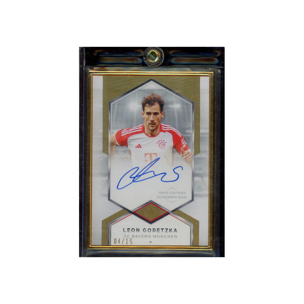 Leon Goretzka 2024 Topps Transcendent Collection Variation Auto Framed /15