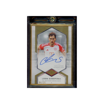 Leon Goretzka 2024 Topps Transcendent Collection Variation Auto Framed /15