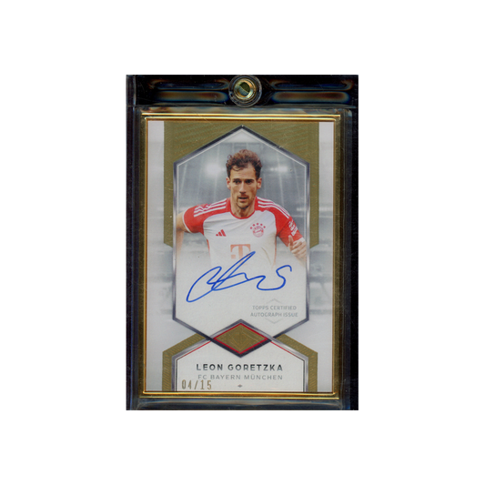 Leon Goretzka 2024 Topps Transcendent Collection Variation Auto Framed /15