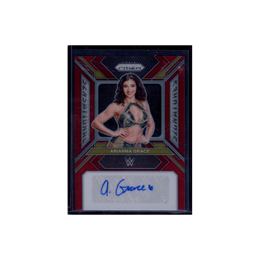 Arianna Grace 2024 Panini Prizm WWE Sensational Signatures Auto Red /99