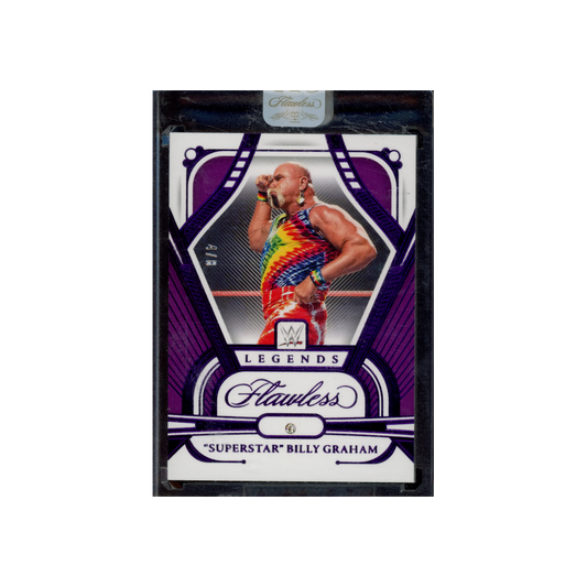 Superstar Billy Graham 2024 Panini Flawless WWE Legends Purple Diamond /8