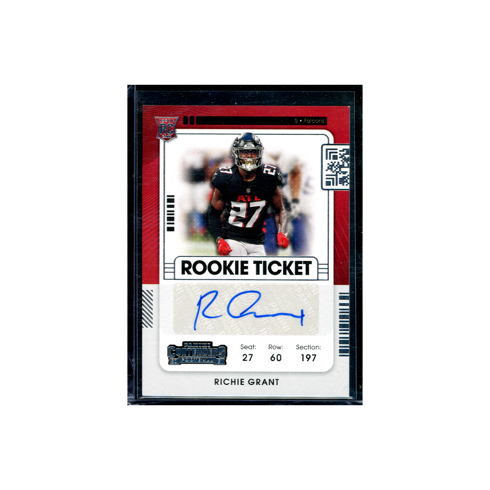 Richie Grant 2021 Panini Contenders Football Rookie Ticket Auto