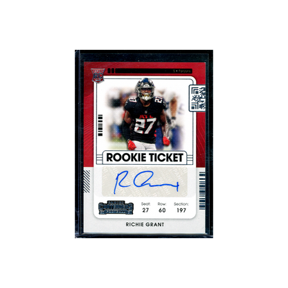 Richie Grant 2021 Panini Contenders Football Rookie Ticket Auto