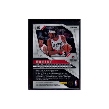 Jerami Grant 2024-25 Panini Prizm Basketball Green Shimmer FOTL /5