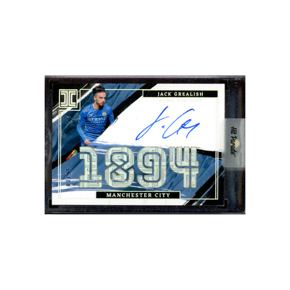 Jack Grealish 2021-22 Panini Impeccable Premier League Soccer Club History Auto /94