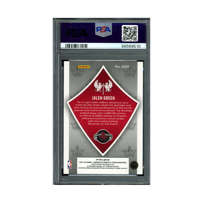 Jalen Green 2021 Chronicles Red Rookie PSA 9