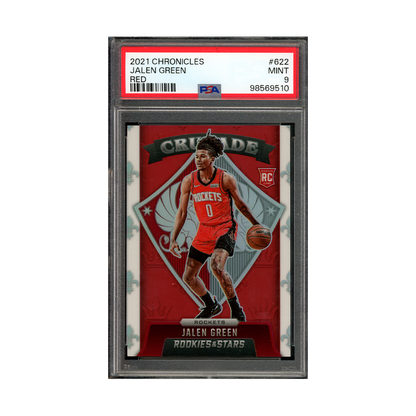 Jalen Green 2021 Chronicles Red Rookie PSA 9