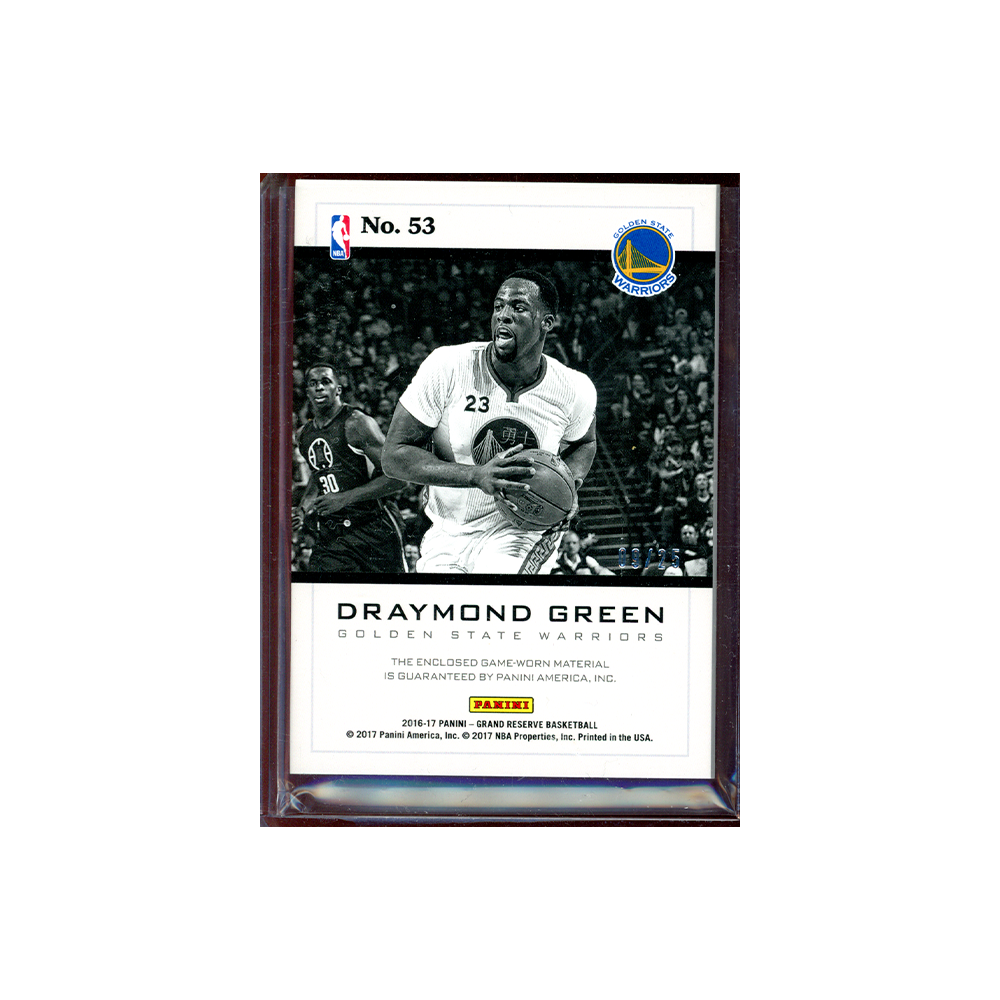 Draymond Green 2016-17 Panini Grand Reserve Basketball Game-Worn Patch /25