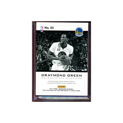 Draymond Green 2016-17 Panini Grand Reserve Basketball Game-Worn Patch /25